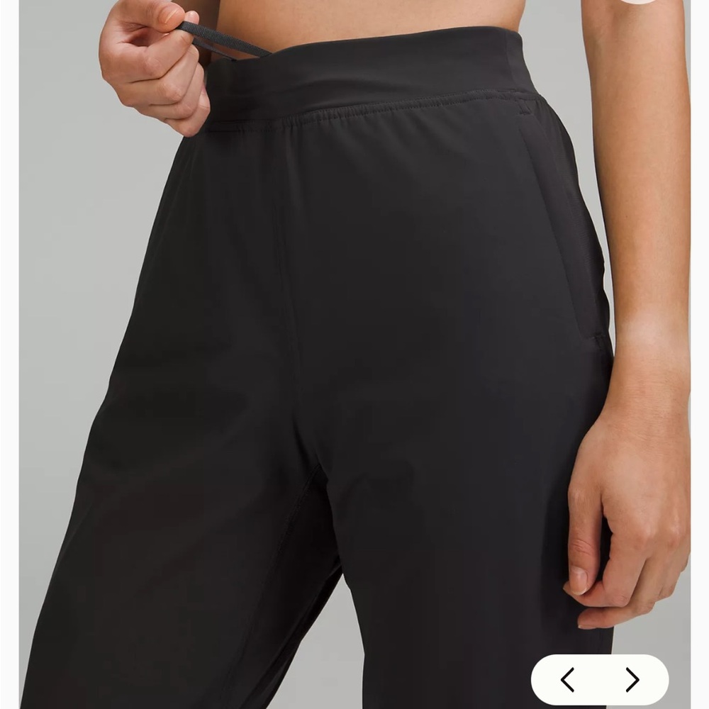 Women's Black Jogger Pants - Picture 2 of 7